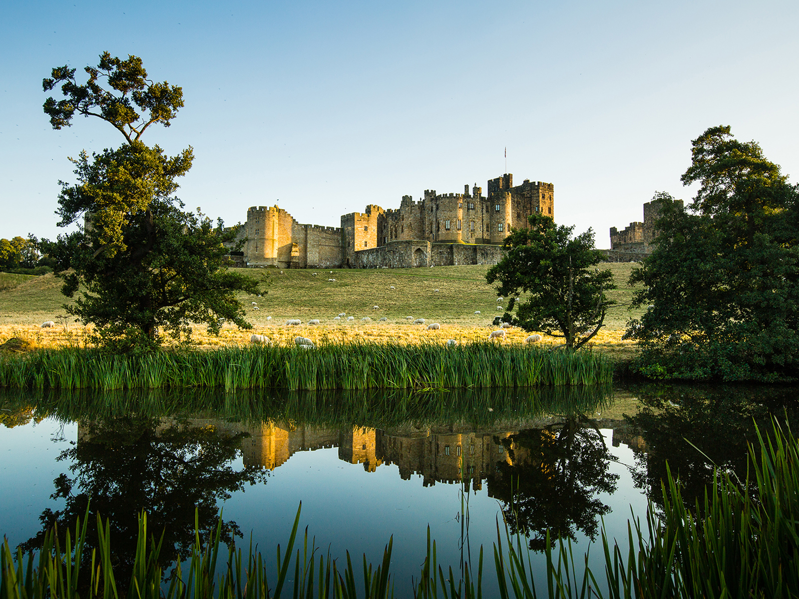 Castle From Pastures With River Summer Haze, 72Dpi