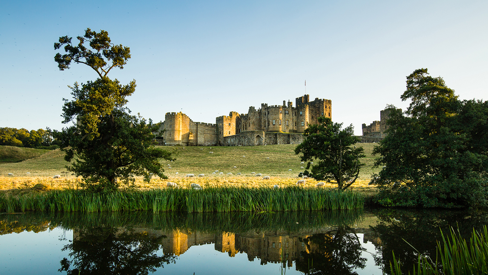 Castle From Pastures With River Summer Haze, 72Dpi